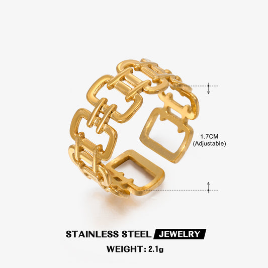 Golden Grid Ring