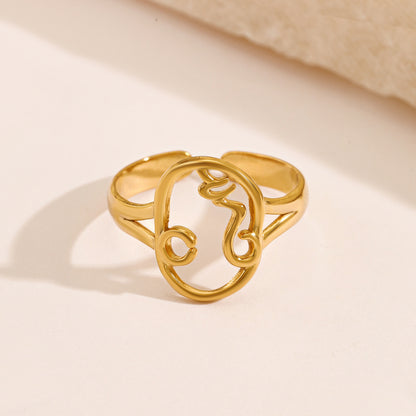 Portrait Silhouette Ring