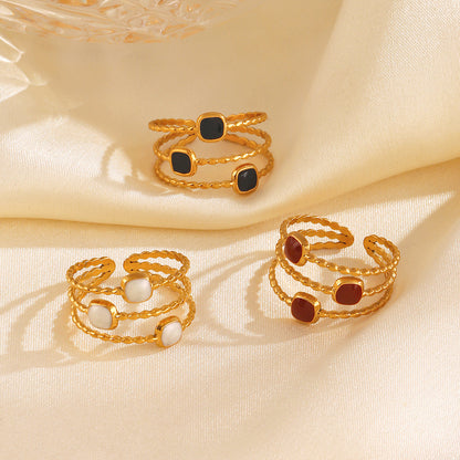 Rope and Pearl Ring