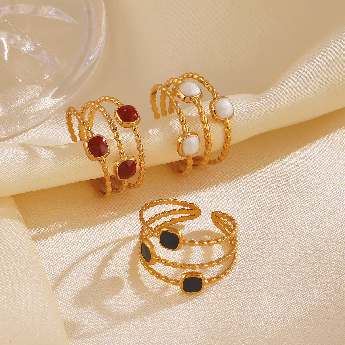 Rope and Pearl Ring