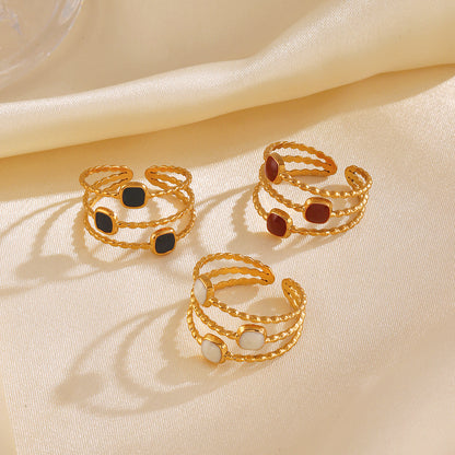 Rope and Pearl Ring