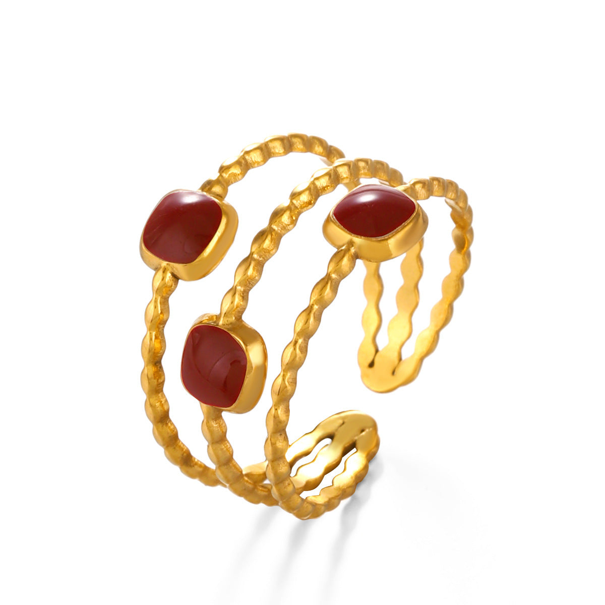 Rope and Pearl Ring