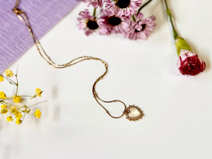 Boho Heart Pendant Necklace