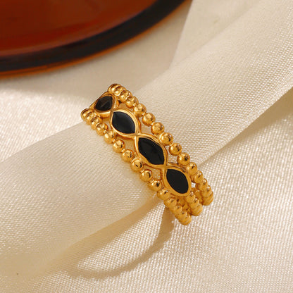Midnight Marquise Ring