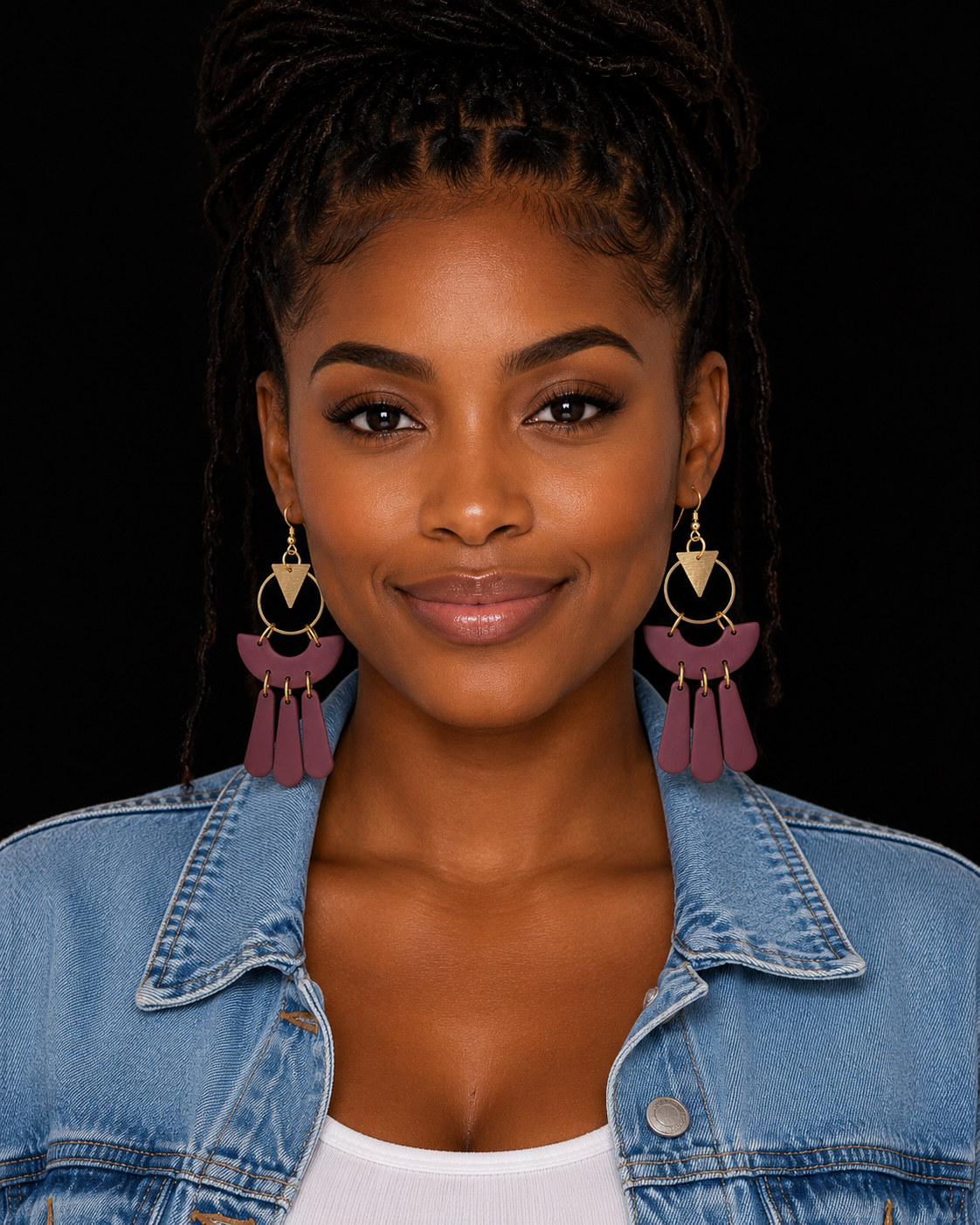 Boho Fringe Chandelier Earrings - Handmade Statement Jewelry