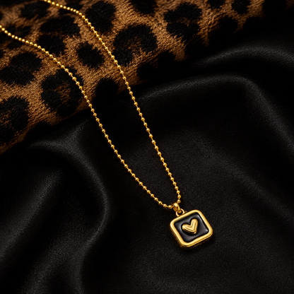 Heartbeat Square Necklace