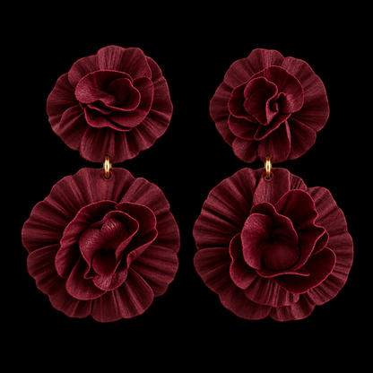 Handmade Bloom Drop Earrings
