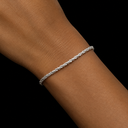 Textured Beaded Chain Bracelet | Stainless Steel | Tarnish Resistant | Hypoallergenic