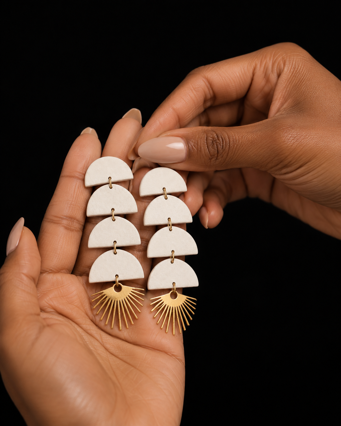 Moon Stack Earrings