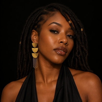 Gilded Fringe Drops