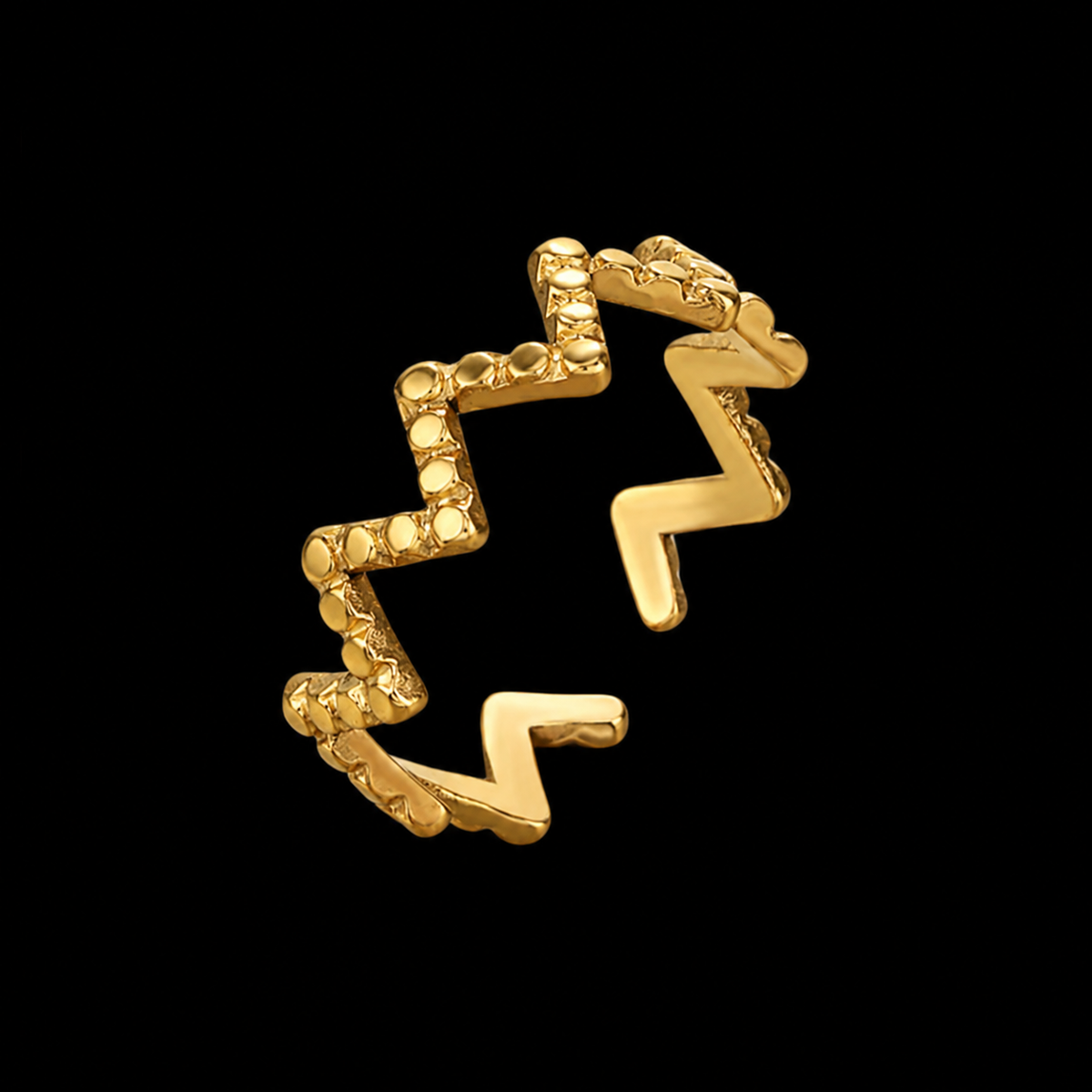 Ziggle Ring | Waterproof Stainless Steel | Tarnish Resistant