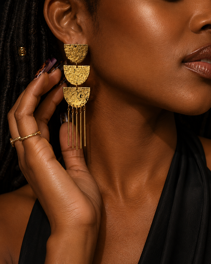 Gilded Fringe Drops