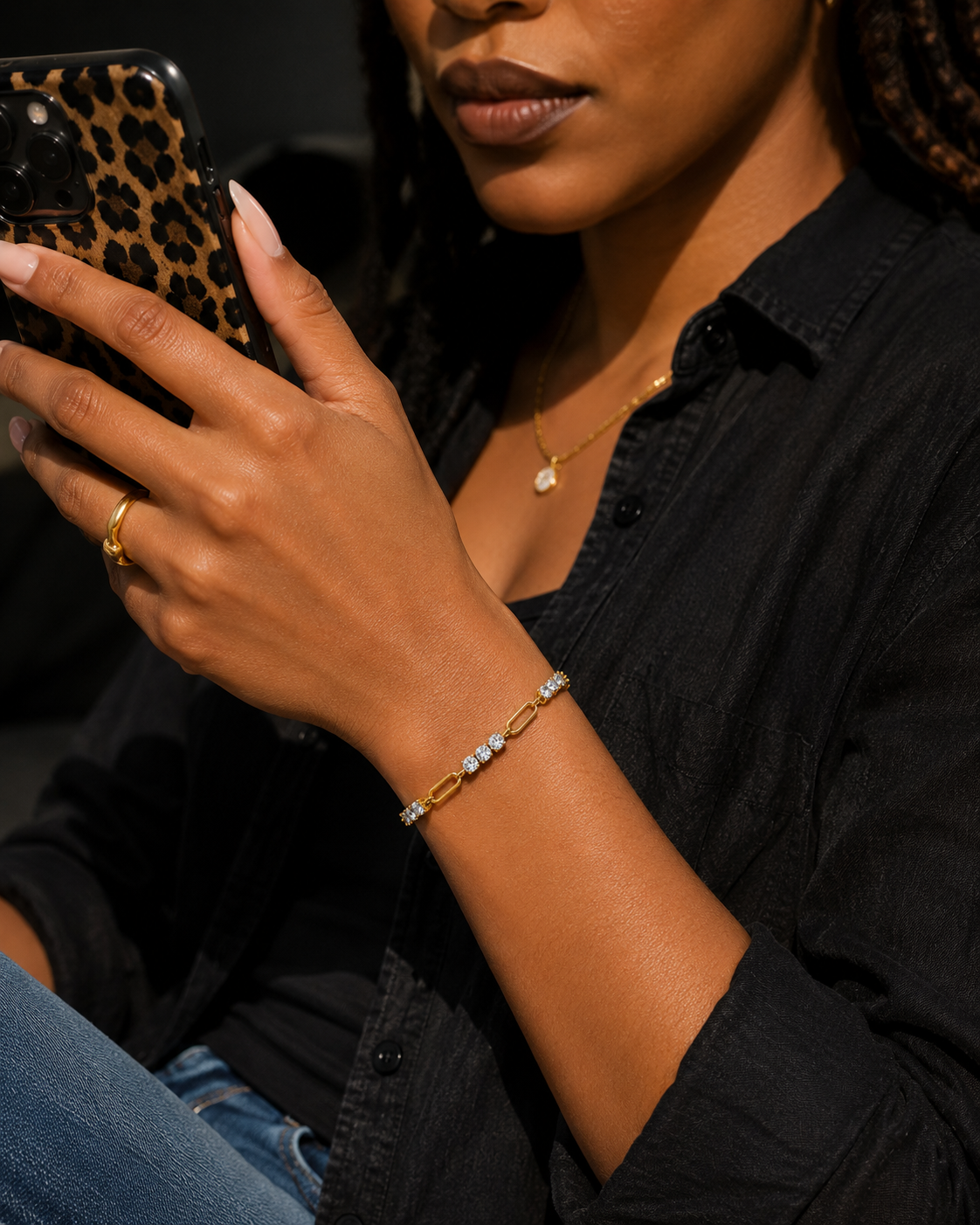 Modern Link Bracelet | Waterproof Stainless Steel | Tarnish Resistant | Hypoallergenic