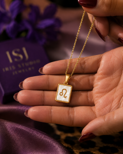 Celestial Glow Zodiac Pendant Necklace