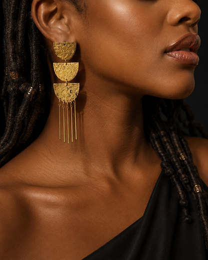 Gilded Fringe Drops