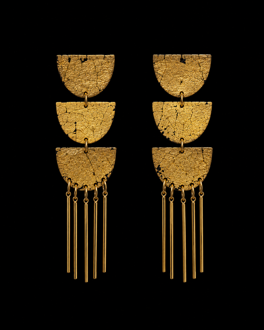 Gilded Fringe Drops