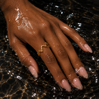 Ziggle Ring | Waterproof Stainless Steel | Tarnish Resistant