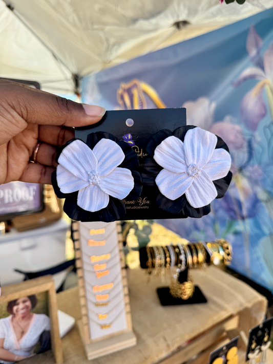 Lavender Flower Earrings
