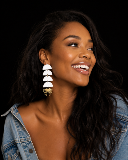 Moon Stack Earrings