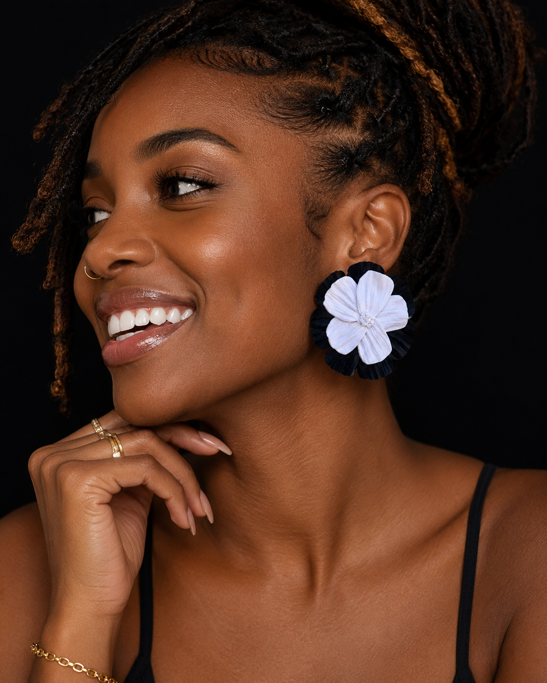 Lavender Flower Earrings