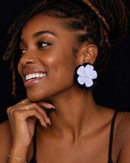 Lavender Flower Earrings