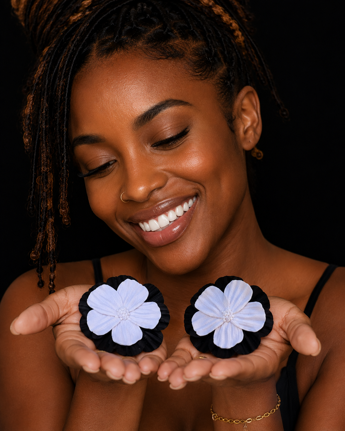 Lavender Flower Earrings