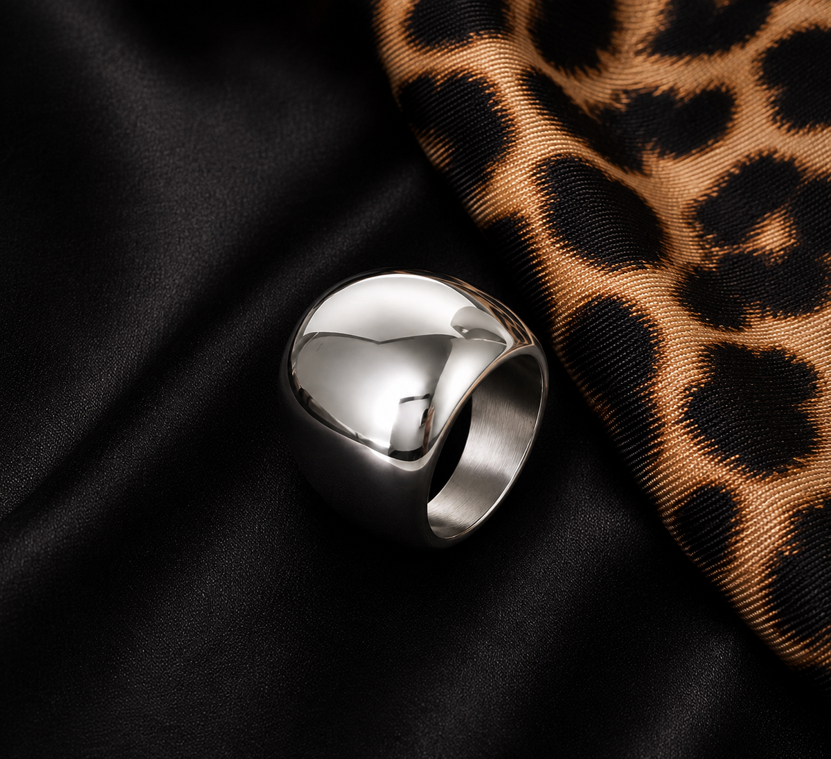 Dome Statement Ring | Waterproof Stainless Steel | Tarnish Resistant | Hypoallergenic