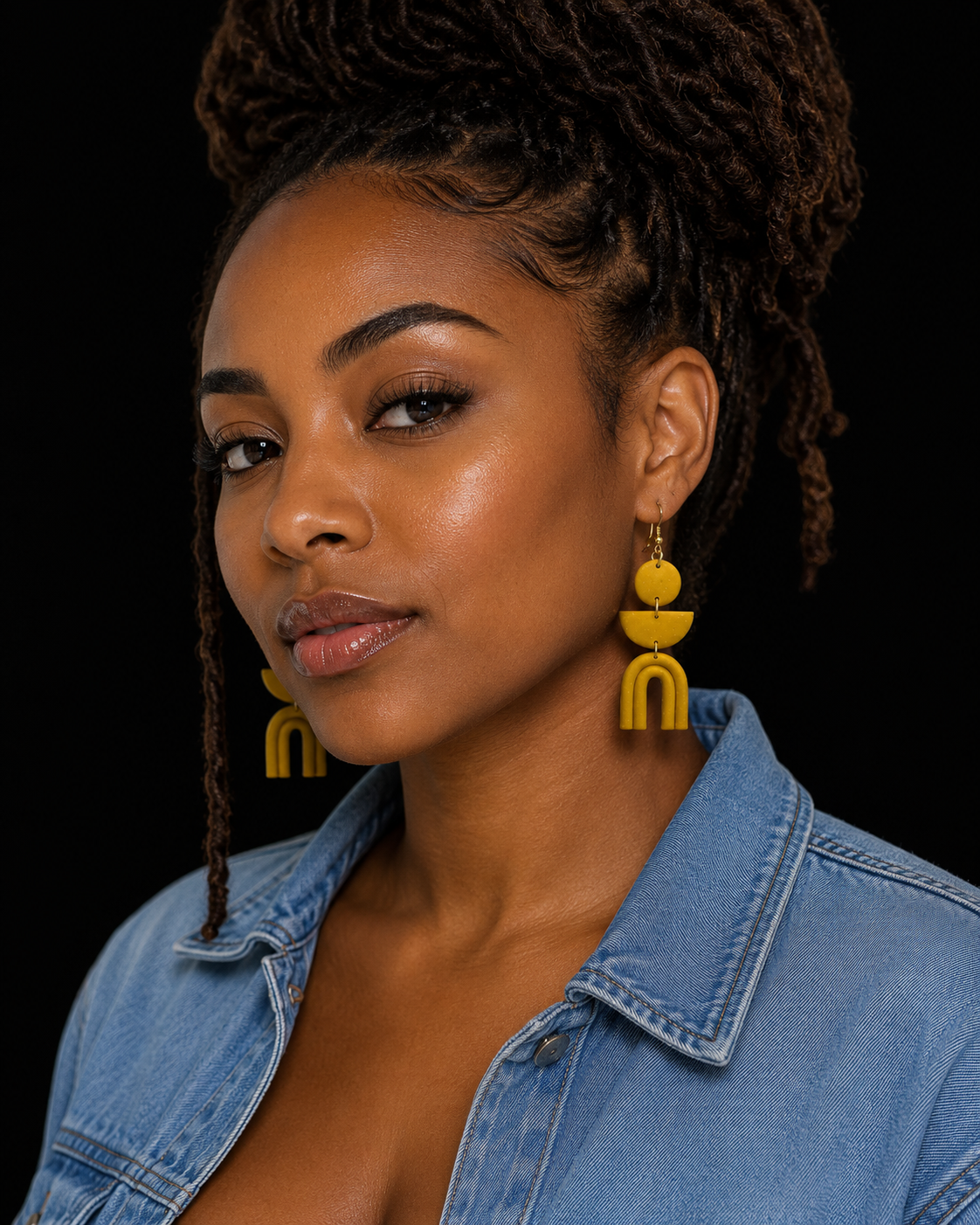 Handmade Golden Arches Earrings
