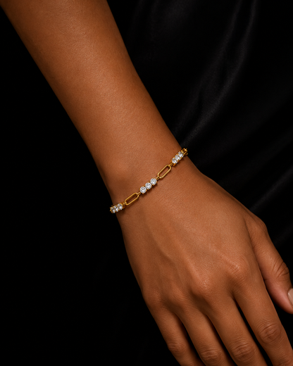 Modern Link Bracelet | Waterproof Stainless Steel | Tarnish Resistant | Hypoallergenic