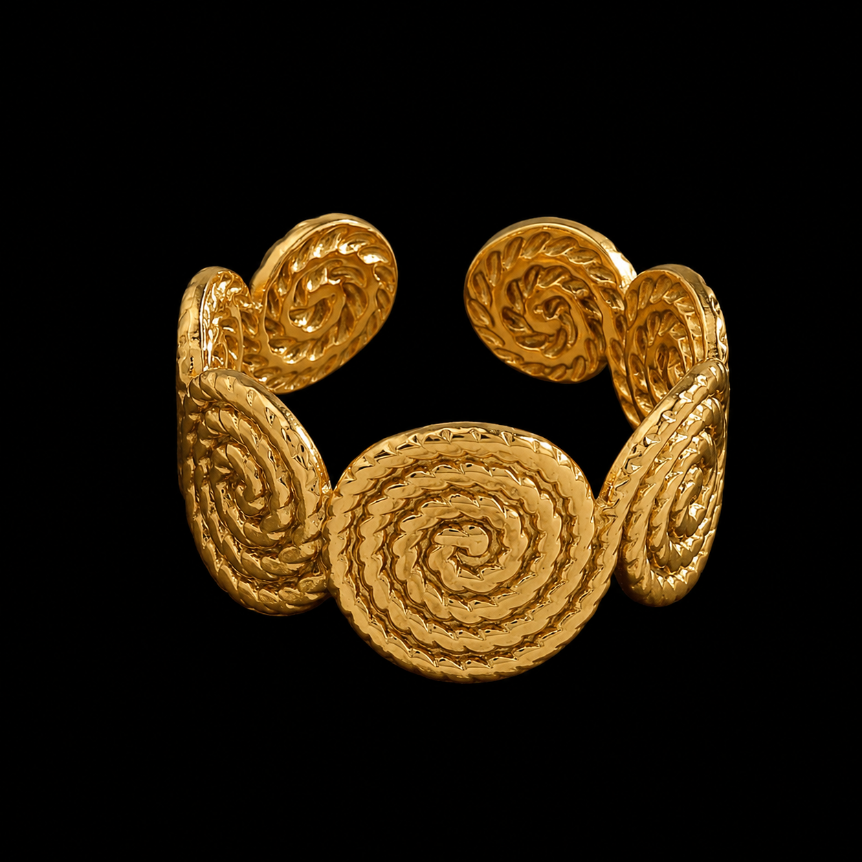 Golden Spiral Ring