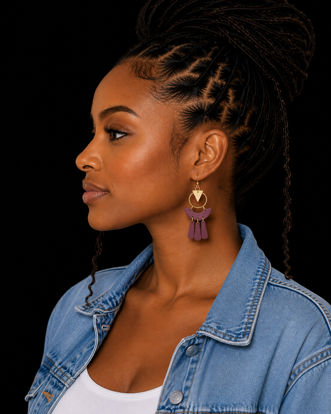 Boho Fringe Chandelier Earrings - Handmade Statement Jewelry