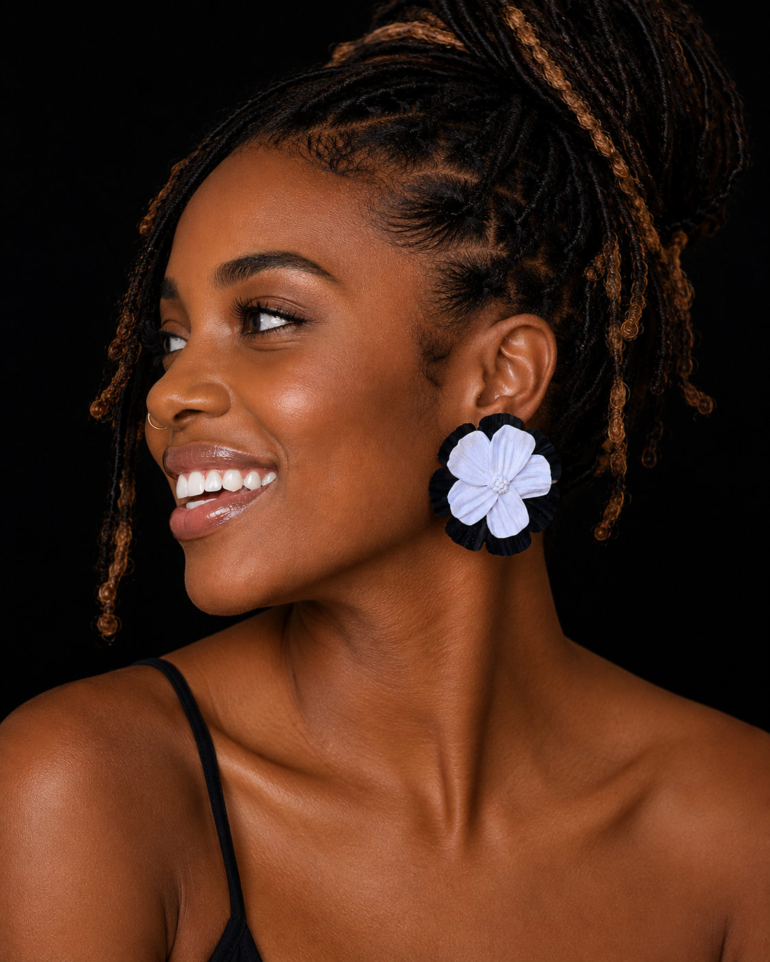Lavender Flower Earrings