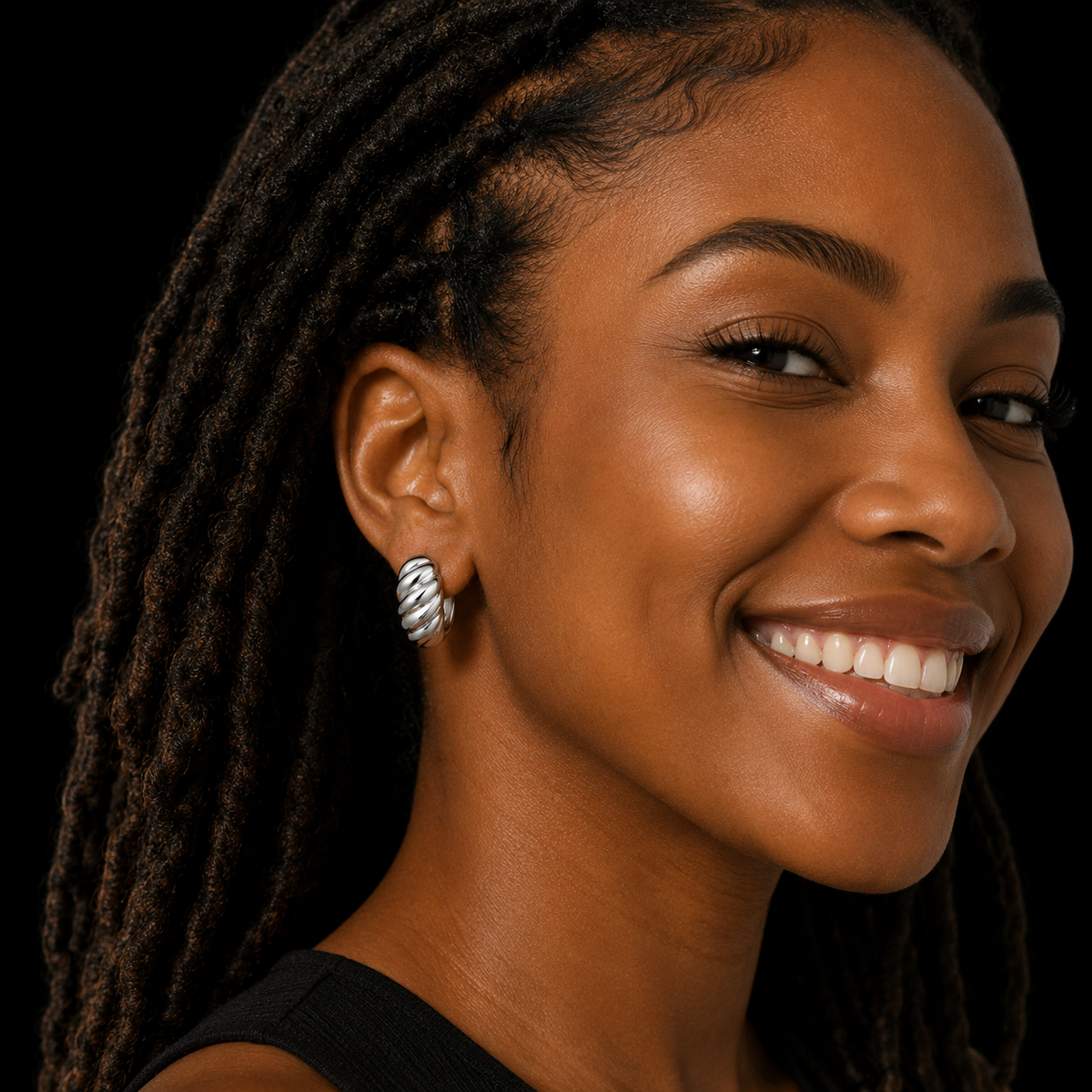 Twisted Dome Studs | Stainless Steel Stud Earrings | Tarnish Resistant | Hypoallergenic