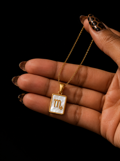 Celestial Glow Zodiac Pendant Necklace