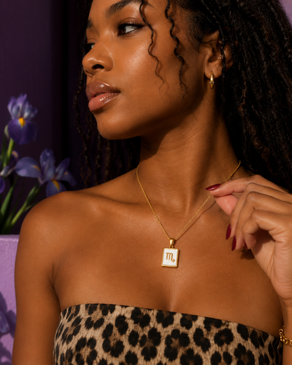 Celestial Glow Zodiac Pendant Necklace