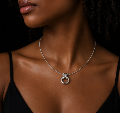 Knotted Circle Necklace