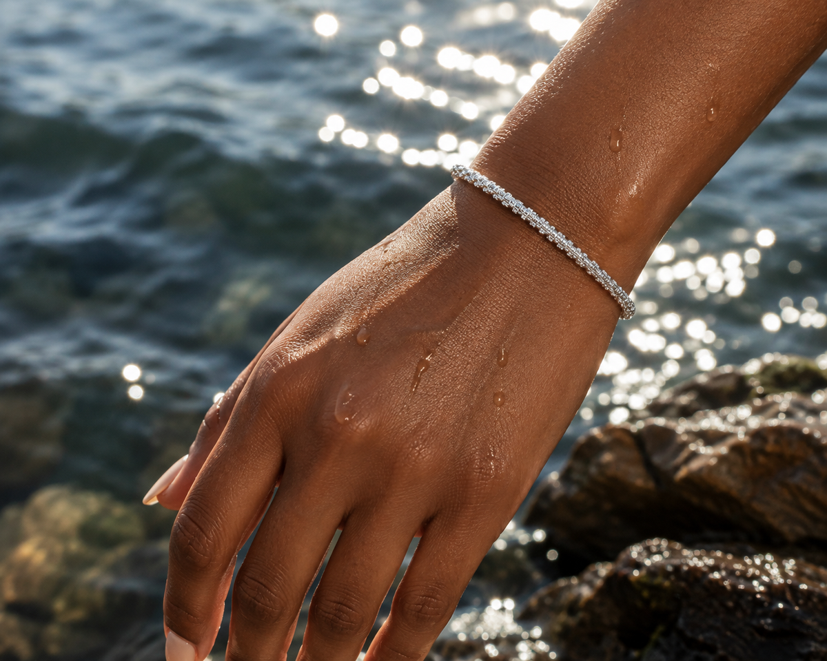 Textured Beaded Chain Bracelet | Stainless Steel | Tarnish Resistant | Hypoallergenic