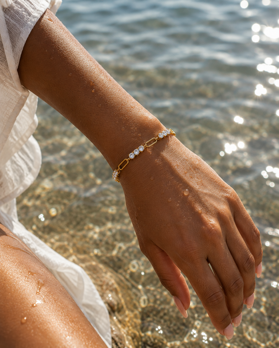 Modern Link Bracelet | Waterproof Stainless Steel | Tarnish Resistant | Hypoallergenic