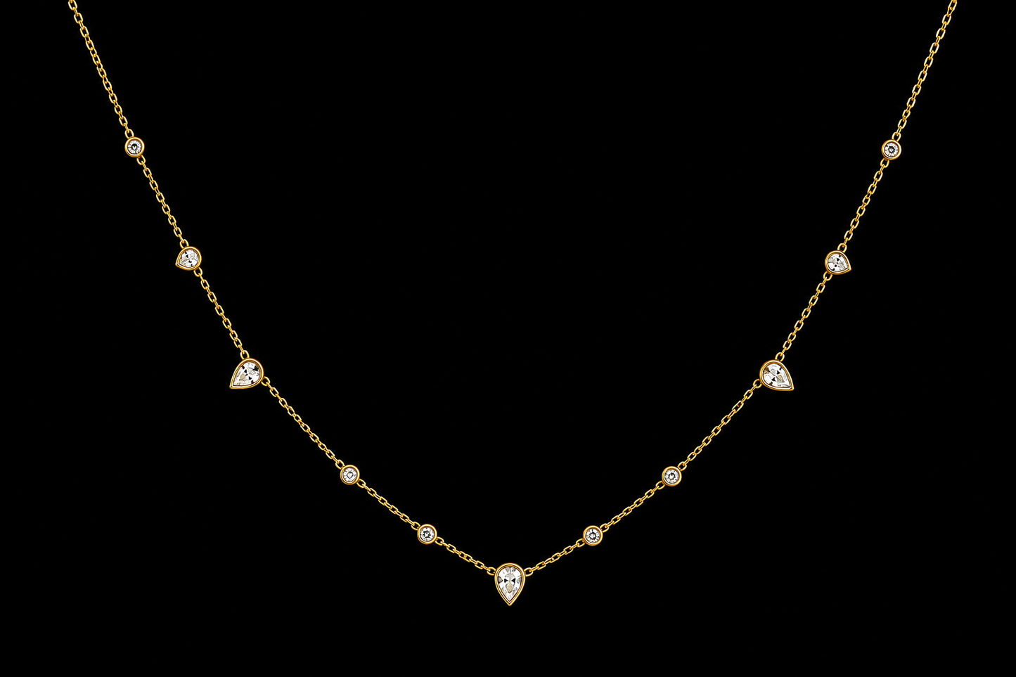 Teardrop Stone Necklace