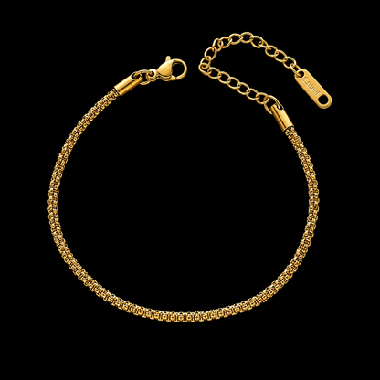 Textured Beaded Chain Bracelet | Stainless Steel | Tarnish Resistant | Hypoallergenic