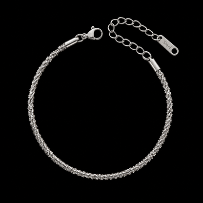 Textured Beaded Chain Bracelet | Stainless Steel | Tarnish Resistant | Hypoallergenic