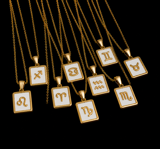 Celestial Glow Zodiac Pendant Necklace