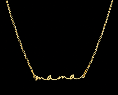 Stainless Steel Dainty Mama Necklace