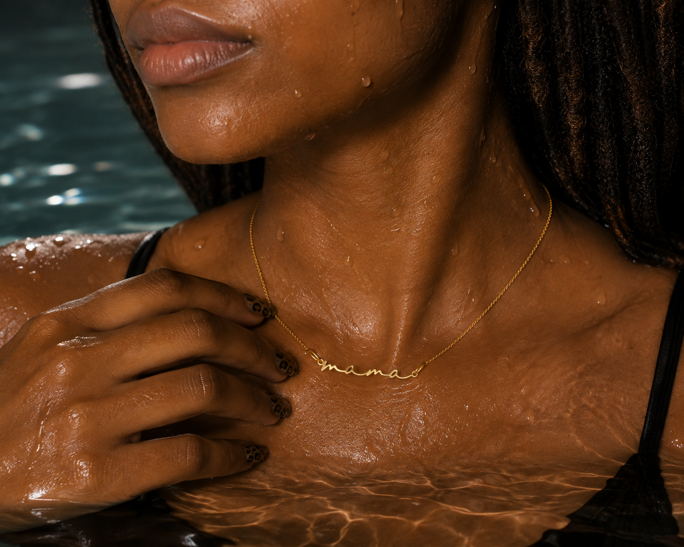 Stainless Steel Dainty Mama Necklace
