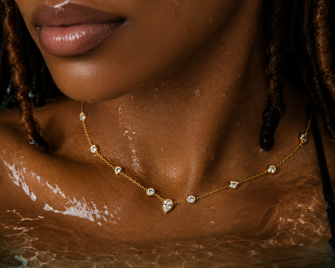 Teardrop Stone Necklace